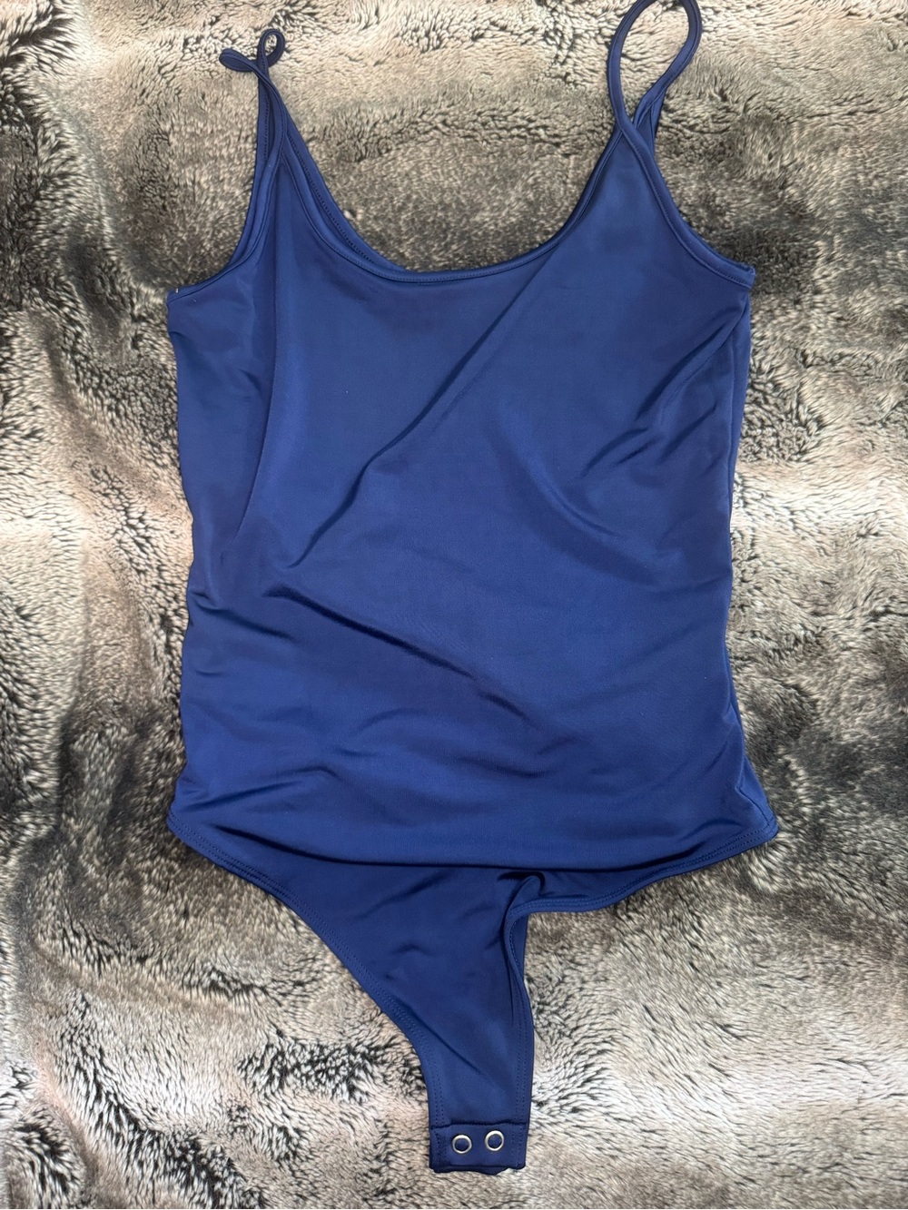 Express Royal Blue Seamless Tank Bodysuit